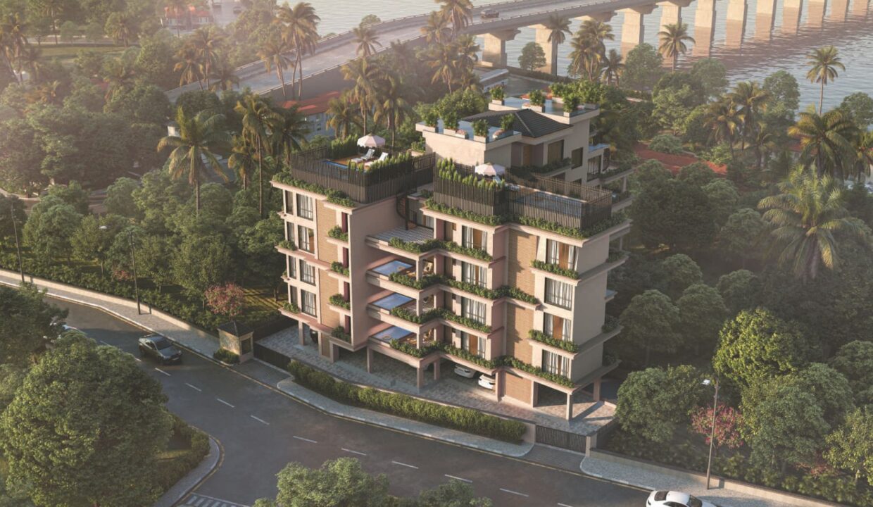 river view 2bhk apartment penthouse for sale in goa siolim north goa